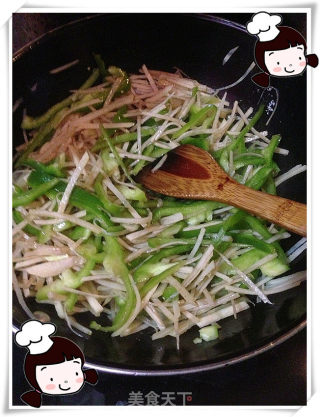 仙草阁私房菜（蔬菜大棚）--麻辣酸甜（三味土豆丝）的做法步骤：5