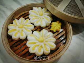 小花南瓜馒头的做法步骤：6