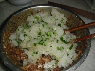 萝卜猪肉煎饺的做法步骤：9