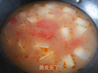 番茄冬瓜蛋汤的做法步骤：1