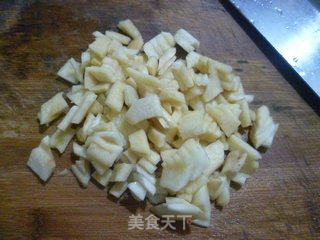 毛豆炒盘菜的做法步骤：3