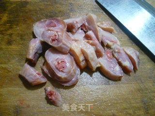 腊鸡腿炒青菜的做法步骤：4