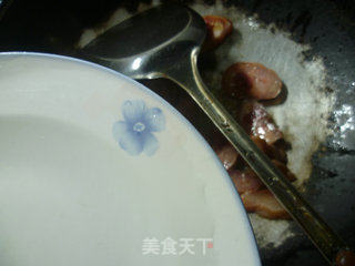 腊鸡腿炒青菜的做法步骤：6