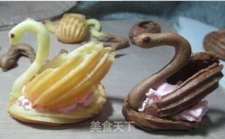 天鹅泡芙 黑天鹅泡芙的做法步骤：23