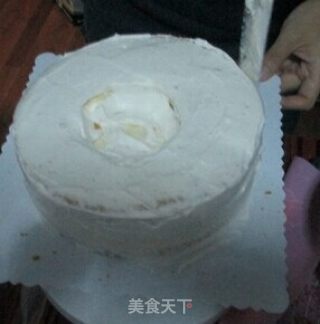 迷糊娃娃洗澡蛋糕，泡泡浴哦，芭比娃娃蛋糕（内涵威风蛋糕详细制作过程）的做法步骤：18