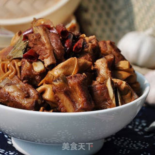 百叶结烧排骨的做法步骤：9