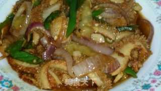 洋葱炒牛肚的做法步骤：6