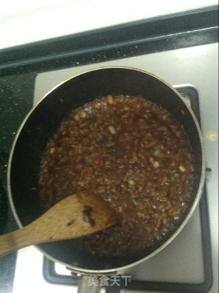 牛肉丁酱打卤面的做法步骤：9