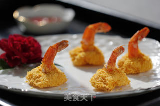 香炸凤尾虾的做法步骤：10