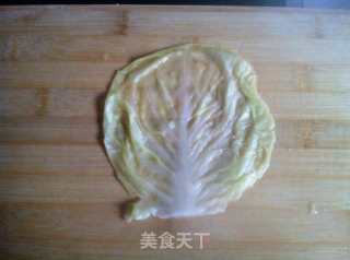 肉馅包菜卷的做法步骤：2