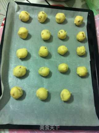 椰蓉葡萄干饼干的做法步骤：6