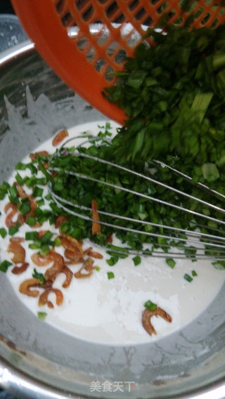 虾米韭菜薄撑的做法步骤：9