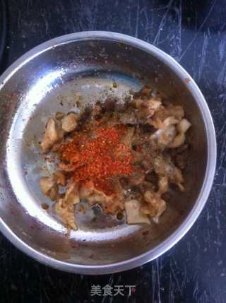 香辣鸡肉烧饼的做法步骤：9