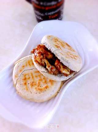 香辣鸡肉烧饼的做法步骤：13