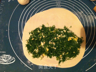茴香鸡蛋菜饼的做法步骤：5