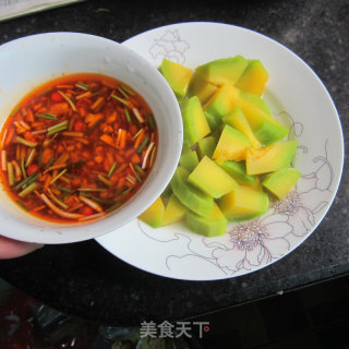 汁浇南瓜丁的做法步骤：8