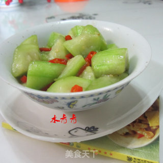 干煸丝瓜丁的做法步骤：8