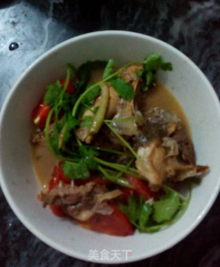 茶汤番茄焖鱼头的做法步骤：9