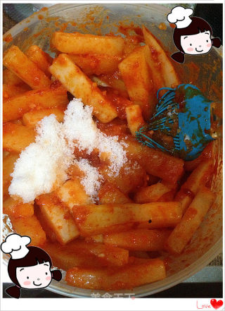 仙草阁私房菜（佐酒小菜）--甜不辣萝卜条的做法步骤：10