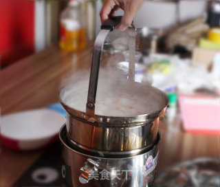用离火续煮锅做皮蛋瘦肉粥的做法步骤：10