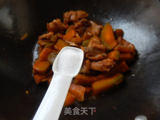 南瓜焖排骨的做法步骤：9