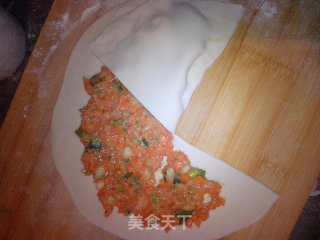 胡萝卜猪肉卷（三种包法）的做法步骤：6