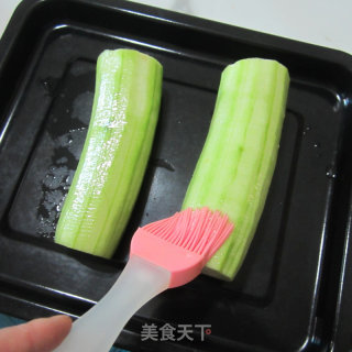 烤丝瓜的做法步骤：3