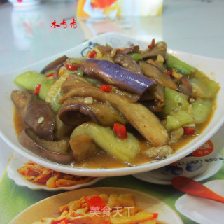 丝瓜炒茄子的做法步骤：9