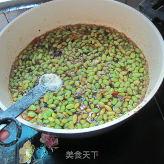 焖黄豆---豆豉香的做法步骤：10