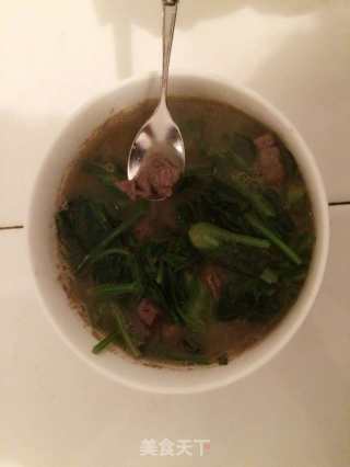 养颜猪肝菠菜汤的做法步骤：21