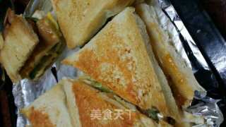 烤三文治的做法步骤：7