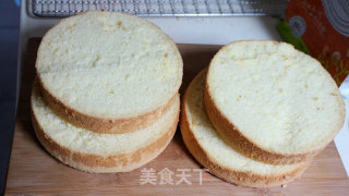哈密瓜奶油蛋糕的做法步骤：17