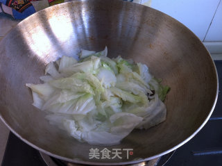 白菜木耳炒青蒜苗的做法步骤：5
