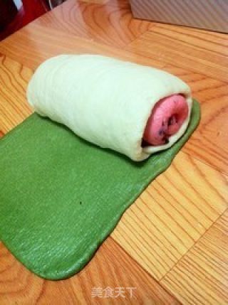 西瓜吐司(中种北海道吐司)的做法步骤：7