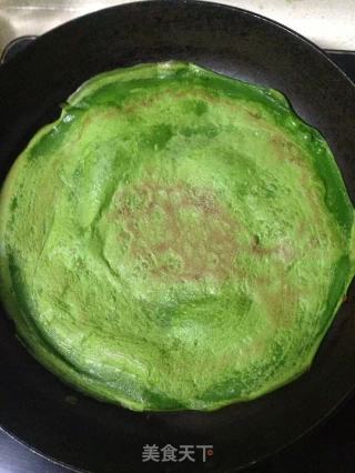 菠菜蛋饼的做法步骤：8