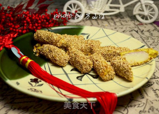 香酥山药卷爆竹的做法步骤：13