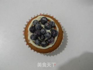 小戚风蓝莓蛋糕的做法步骤：12