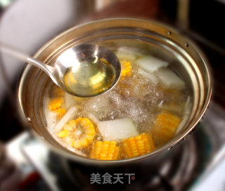用离火续煮锅烹饪玉米冬瓜排骨汤的做法步骤：9