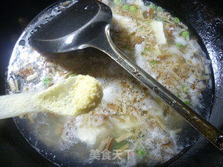 青豆金针菇豆腐羹的做法步骤：7