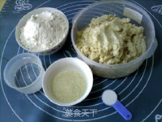 豆渣甜松饼的做法步骤：1