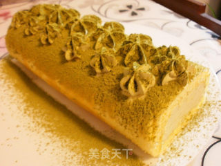 抹茶蛋糕卷的做法步骤：9