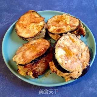 蛋香鱼肉茄盒的做法步骤：3