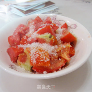 糖醋西红柿的做法步骤：6