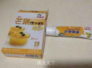 周末下午点心------------芒果布丁的做法步骤：1