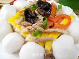 清蒸鱼糕鱼丸的做法步骤：8