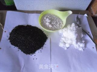 黑芝麻糊的做法步骤：1