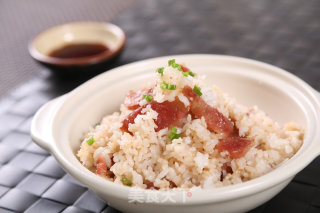 腊味煲仔饭的做法步骤：4