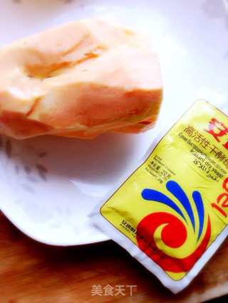 面条机版蝴蝶馒头的做法步骤：1