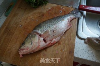 翡翠荠菜鱼片羹的做法步骤：2