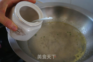 翡翠荠菜鱼片羹的做法步骤：7